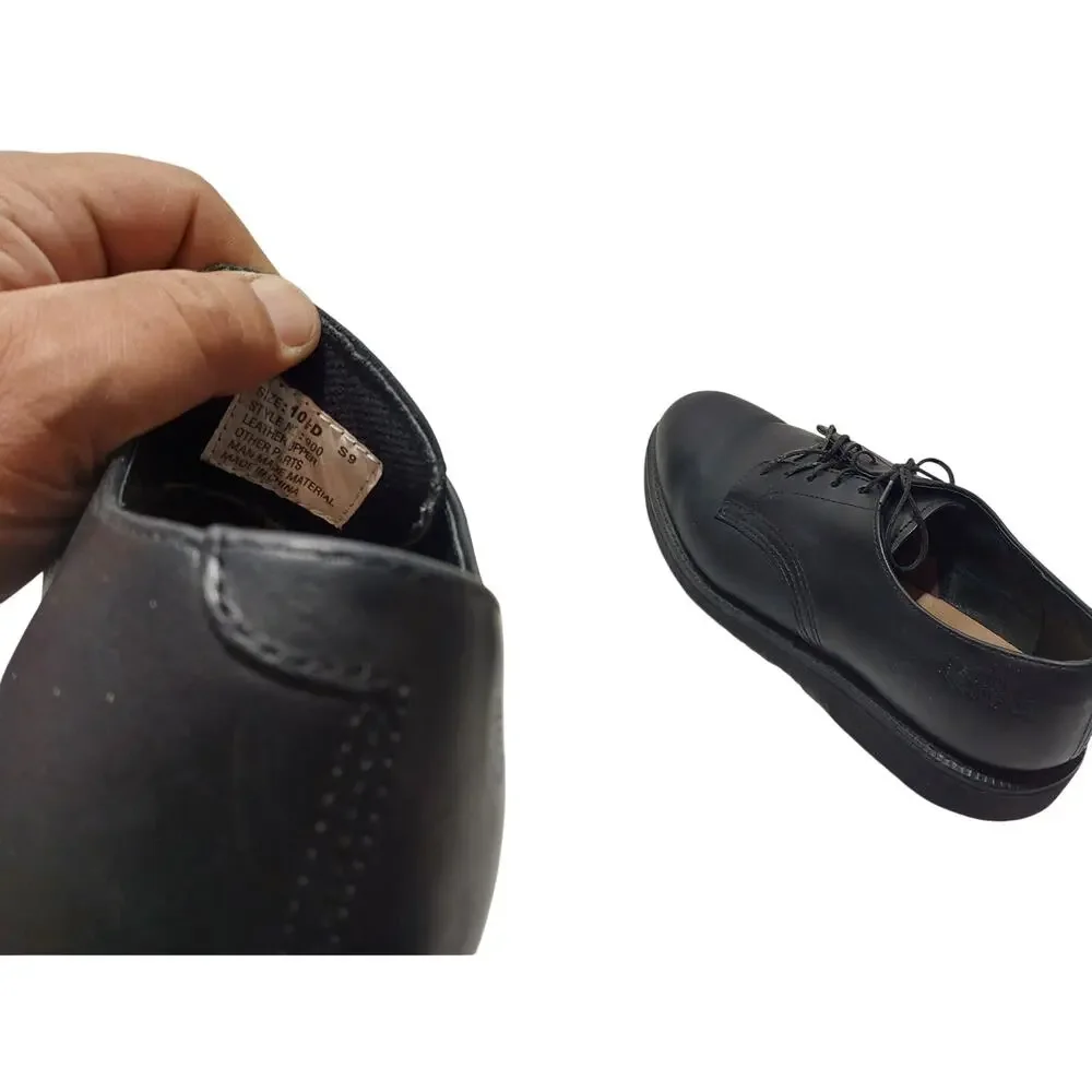 mens work america postal worker leather shoes size 10.5